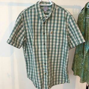 Carhartt plaid short sleeve button up
